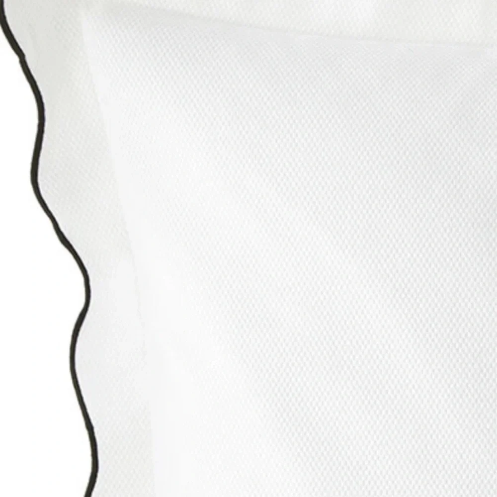 Ralph Lauren Marabella Scalloped Euro Sham White Cotton